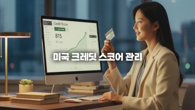 미국 크레딧 스코어 관리, FICO 점수를 빠르게 올리는 5가지 실질적인 방법