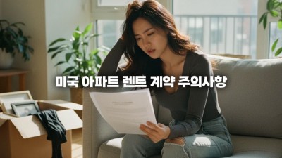 미국 아파트 렌트 계약 주의사항: 한인이 꼭 알아야 할 계약서 용어와 팁