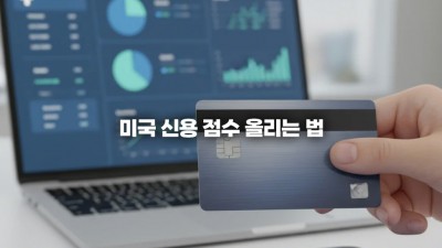신용 점수 올리는 법: 미국 크레딧 스코어 관리 4단계 핵심 전략 (신용 기록 쌓는 첫 단계)