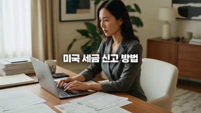 미국 세금 신고 방법, 초보자를 위한 절차 및 놓치면 안 될 5가지 유의점